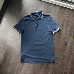 Navy ASOS Polo - Large Long